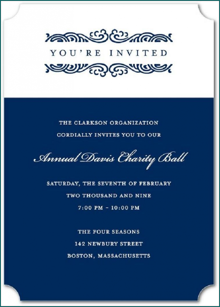 Example of Event Invitation Template 735x1024