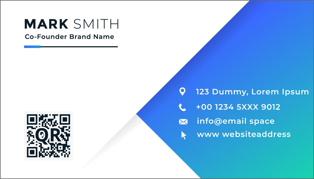 Name Card Template Example