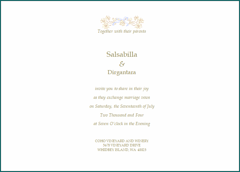 Rustic Wedding Invitation Template