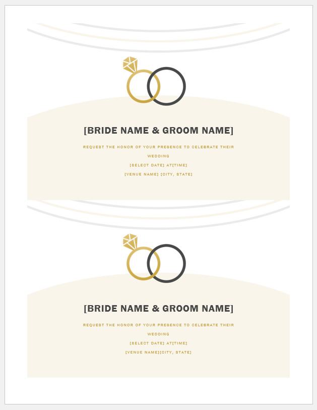 Wedding Invitation Card Template